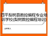 四平梨树县数控编程专业培训学校(梨树数控编程培训)