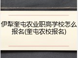 伊犁奎屯农业职高学校怎么报名(奎屯农校报名)