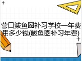 营口鲅鱼圈补习学校一年费用多少钱(鲅鱼圈补习年费)