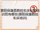 襄阳保康县数控车床短期培训班有哪些(襄阳保康数控车床培训)