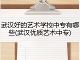 武汉好的艺术学校中专有哪些(武汉优质艺术中专)
