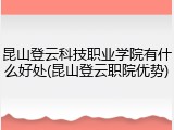 昆山登云科技职业学院有什么好处(昆山登云职院优势)