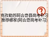 克孜勒苏阿合奇县高考补习推荐哪家(阿合奇高考补习)