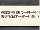 巴音郭楞且末县一对一补习班价格(且末一对一补课价)