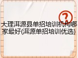 大理洱源县单招培训机构哪家最好(洱源单招培训优选)