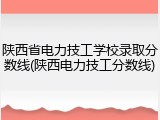 陕西省电力技工学校录取分数线(陕西电力技工分数线)