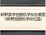 新野县学挖掘机学校在哪里?(新野挖掘机学校位置)