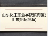 山东化工职业学院滨海区(山东化院滨海)