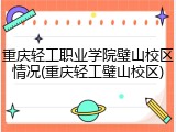 重庆轻工职业学院璧山校区情况(重庆轻工璧山校区)