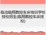临沧临翔数控车床培训学校技校招生(临翔数控车床技校)