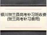银川贺兰县高考补习班收费(贺兰高考补习费用)