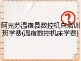 阿克苏温宿县数控机床培训班学费(温宿数控机床学费)
