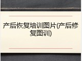 产后恢复培训图片(产后修复图训)