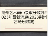 荆州艺术高中录取分数线2023年最新消息(2023荆州艺高分数线)