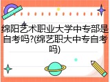 绵阳艺术职业大学中专部是自考吗?(绵艺职大中专自考吗)