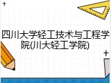 四川大学轻工技术与工程学院(川大轻工学院)