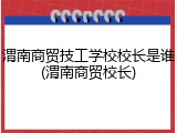 渭南商贸技工学校校长是谁(渭南商贸校长)