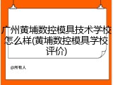 广州黄埔数控模具技术学校怎么样(黄埔数控模具学校评价)
