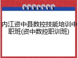 内江资中县数控技能培训中职班(资中数控职训班)