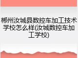 郴州汝城县数控车加工技术学校怎么样(汝城数控车加工学校)