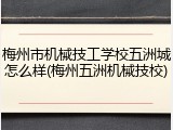 梅州市机械技工学校五洲城怎么样(梅州五洲机械技校)