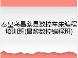 秦皇岛昌黎县数控车床编程培训班(昌黎数控编程班)