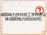 咸阳电力技校技工学校怎么样(咸阳电力技校如何)