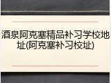 酒泉阿克塞精品补习学校地址(阿克塞补习校址)