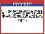 佳木斯抚远县哪里有农业技术学校招生(抚远农业技校招生)
