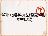 泸州财经学校左婧媛(泸财校左婧媛)