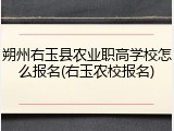 朔州右玉县农业职高学校怎么报名(右玉农校报名)