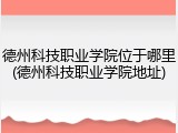 德州科技职业学院位于哪里(德州科技职业学院地址)
