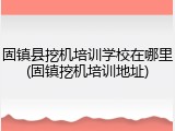 固镇县挖机培训学校在哪里(固镇挖机培训地址)