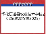 怀化辰溪县农业技术学校2025(辰溪农校2025)