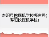 寿阳县挖掘机学校哪家强(寿阳挖掘机学校)