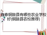 宜春铜鼓县有哪些农业学校好(铜鼓县农校推荐)