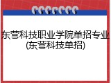 东营科技职业学院单招专业(东营科技单招)