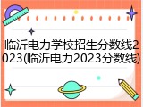 临沂电力学校招生分数线2023(临沂电力2023分数线)