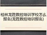 桂林龙胜数控培训学校怎么报名(龙胜数控培训报名)