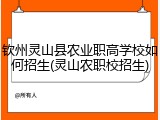 钦州灵山县农业职高学校如何招生(灵山农职校招生)
