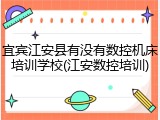 宜宾江安县有没有数控机床培训学校(江安数控培训)