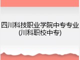 四川科技职业学院中专专业(川科职校中专)