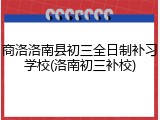 商洛洛南县初三全日制补习学校(洛南初三补校)