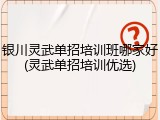 银川灵武单招培训班哪家好(灵武单招培训优选)