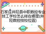 石家庄井陉县中职数控专业技工学校怎么样在哪里(井陉数控技校位置)