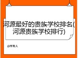 河源最好的贵族学校排名(河源贵族学校排行)