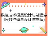 数控技术模具设计与制造专业(数控模具设计与制造)