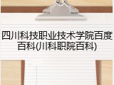 四川科技职业技术学院百度百科(川科职院百科)
