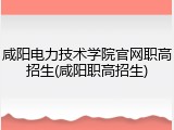咸阳电力技术学院官网职高招生(咸阳职高招生)