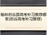 榆林府谷县高考补习推荐哪家(府谷高考补习推荐)